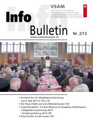 Bulletin Nr. 2/13 - Verein Schweizer Armeemuseum