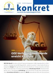 BDIZ Konkret ( pdf | 13,3 MB ) - Bundesverband der implantologisch ...