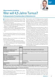 Wer will 4,5 Jahre Turnus? - Ärztekammer Niederösterreich