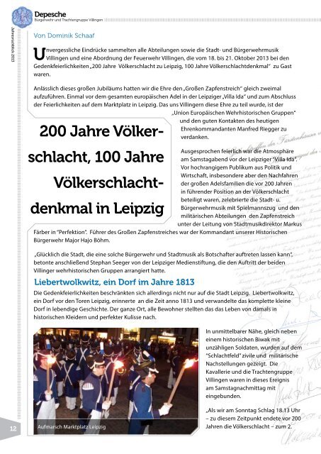 Depesche zum Download (PDF, 1.7 MB) - Historische Bürgerwehr ...