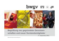 Genossenschaft - BWGV