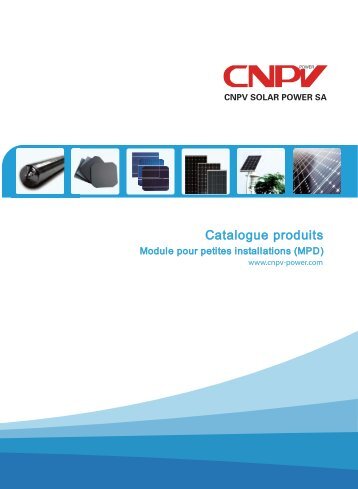 Global Product Catalogue for Crystalline SPV Modules - CNPV