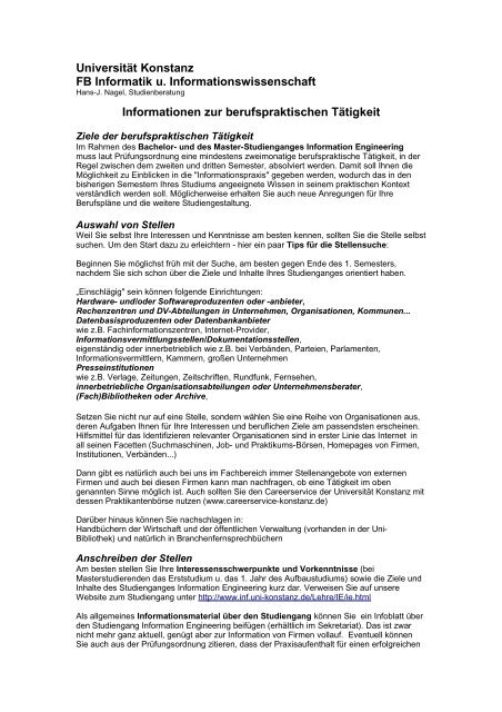 pdf-Datei - Fachbereich Informatik & Informationswissenschaft ...