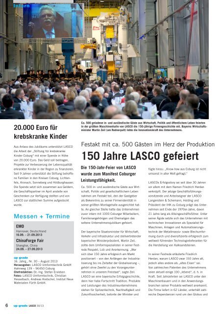upgrade no. 30 - LASCO Umformtechnik GmbH