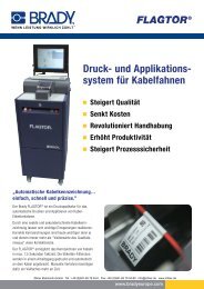 BRADY Flagtor Druck- und Applikationssystem - Zillner.de