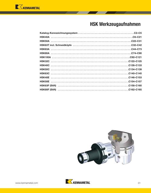 Kennametal WERKZEUGSYSTEME13 — HSK — A-12-02809DE