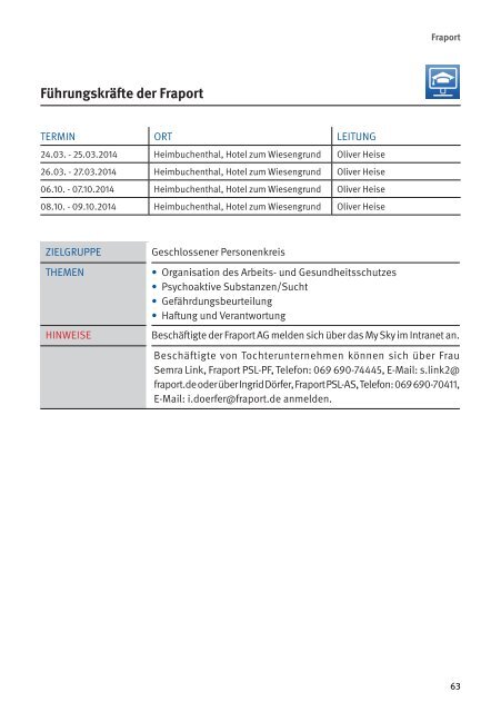 AUV-Seminare 2014 - Unfallkasse Hessen