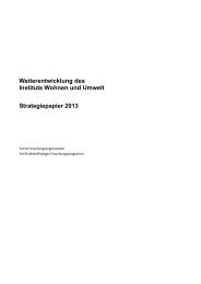 Strategiepapier 2013 - Institut Wohnen und Umwelt GmbH