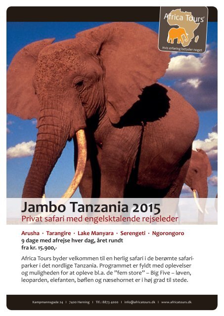 Jambo Tanzania-safari 2015