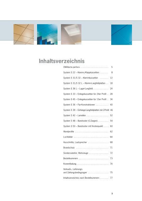 OWAtecta ® Preisliste 1/2013 - Druckschrift 300 [PDF, 5607 KB]