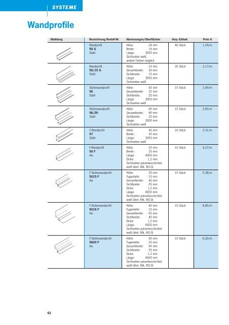 OWAtecta ® Preisliste 1/2013 - Druckschrift 300 [PDF, 5607 KB]