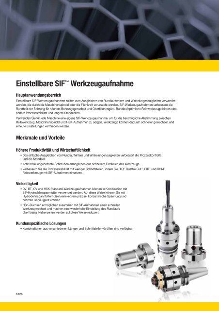 Werkzeuge für die Bohrungs-Feinbearbeitung - Kennametal