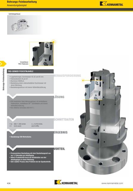 Werkzeuge für die Bohrungs-Feinbearbeitung - Kennametal