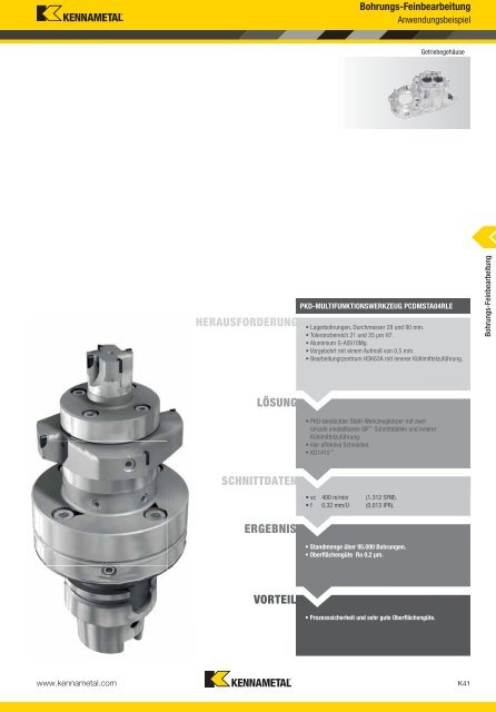 Werkzeuge für die Bohrungs-Feinbearbeitung - Kennametal