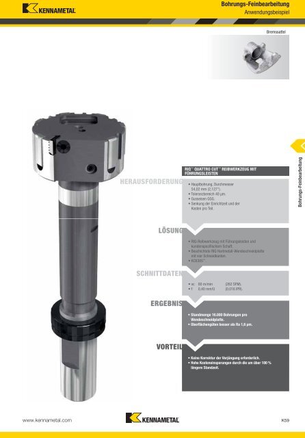 Werkzeuge für die Bohrungs-Feinbearbeitung - Kennametal