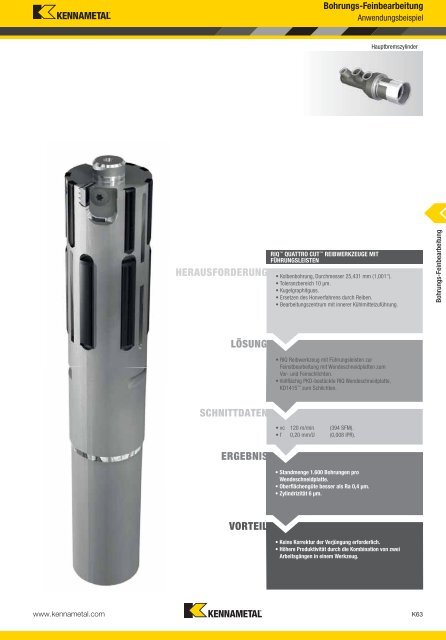 Werkzeuge für die Bohrungs-Feinbearbeitung - Kennametal