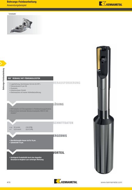 Werkzeuge für die Bohrungs-Feinbearbeitung - Kennametal