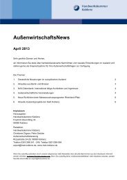 Die aktuelle Ausgabe der AußenwirtschaftsNews für April 2013 ...
