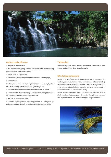 Mauritius Praktisk info