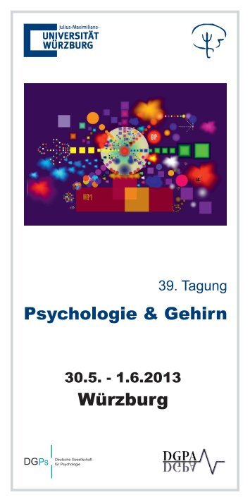 Programmheft - Psychologie und Gehirn 2013 - DGPA
