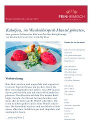 Rezept zum Download - Feinheimisch