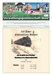 Verwaltungsgemeinschaft Wald - Gemeinde WALD