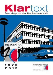 (KLARTEXT)! - Hochschule Kehl