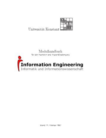 UniversitÃ¤t Konstanz Modulhandbuch - Fachbereich Informatik ...