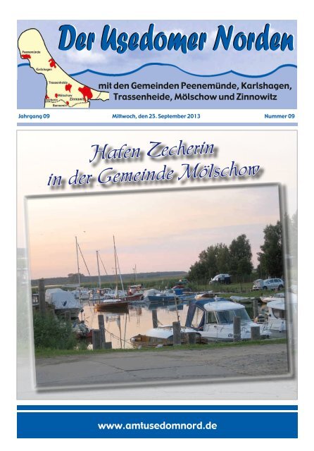 Amtsblatt Nummer 9 (25. September 2013) - beim AMT USEDOM ...