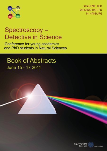 Spectroscopy – Detective in Science Book of Abstracts - Universität ...