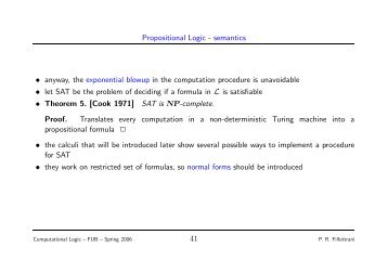 Propositional Logic II