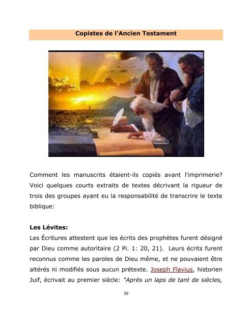 La Bible des Réformateurs et les instruments d'amputation.