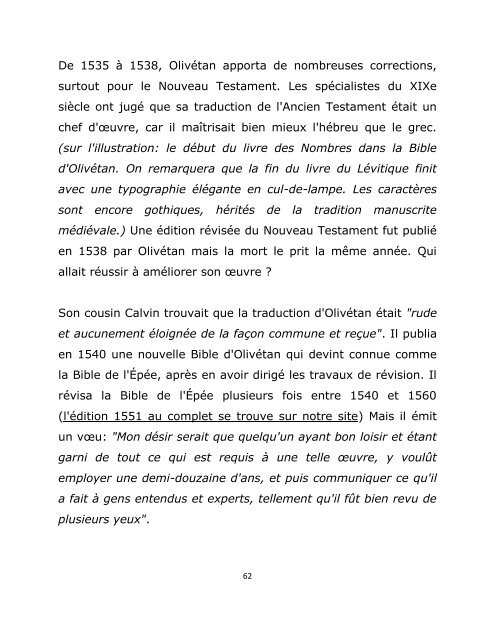 La Bible des Réformateurs et les instruments d'amputation.