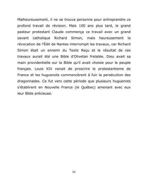 La Bible des Réformateurs et les instruments d'amputation.