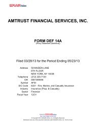 AMTRUST FINANCIAL SERVICES, INC. - Corporate Solutions