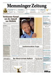 Memminger Zeitung - Allgäuer Zeitung als iPaper - All-in.de