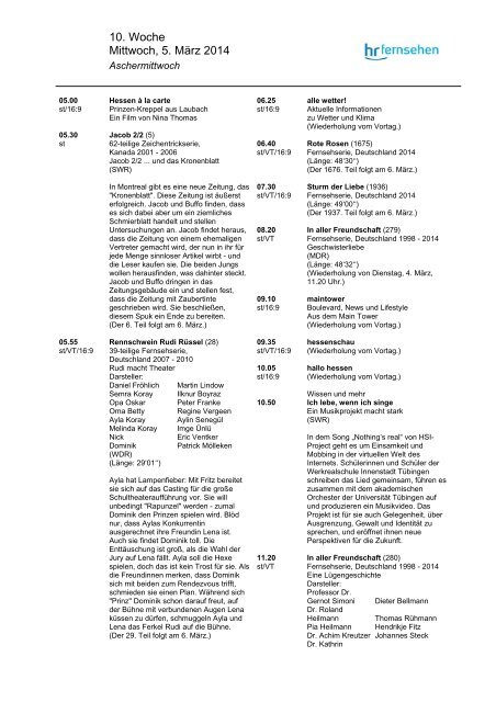 Programm hrfs 1.3.-7.3. als Pdf - Hessischer Rundfunk