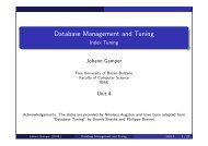 Database Management and Tuning - Faculty of Computer Science ...