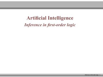 Inference in first-order logic