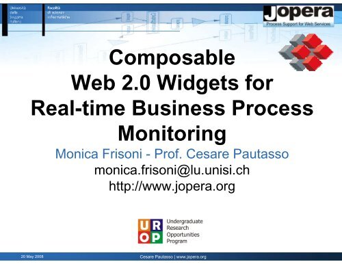 Composable Web 2.0 Widgets for Real-time Business Process ...