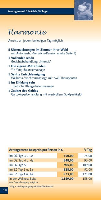 Preise und Arrangements 2014