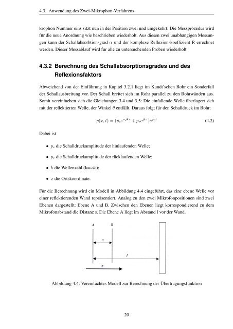 Theoretische und praktische Untersuchungen zur Akustik von ...