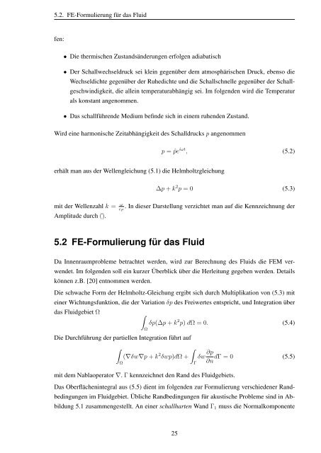 Theoretische und praktische Untersuchungen zur Akustik von ...