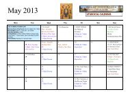 May 2013 - Infant Jesus Parish Morley