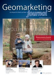 Geomarketing-Journal - infas GEOdaten