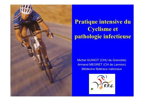 Pratique intensive du Cyclisme et pathologie infectieuse - Infectiologie