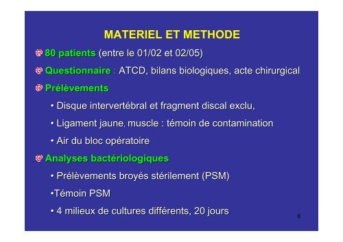 les hernies discales severes sont-elles d'origine ... - Infectiologie