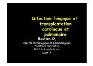 Infections fongiques en transplantation cÅur poumons - Infectiologie