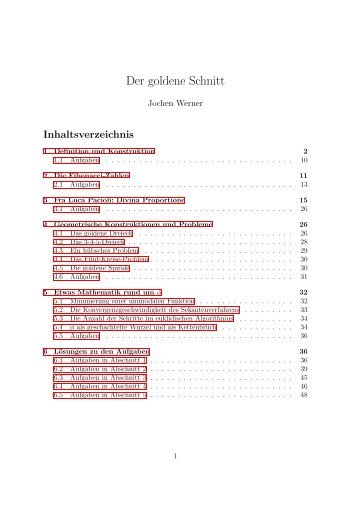 Der goldene Schnitt - Institut für Numerische und Angewandte ...