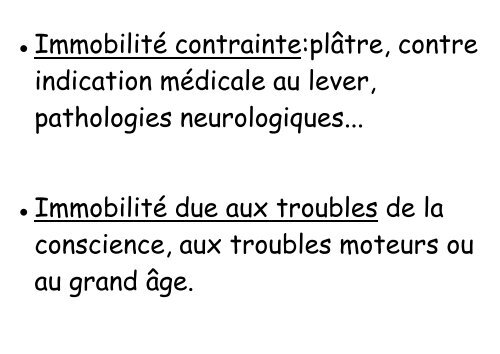 ESCARRES : STADES ET FACTEURS DE RISQUES - Infectiologie